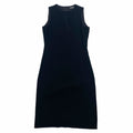 Alberto Aspesi Sleeveless Shift Dress Vintage High End Luxury Designer Black Graphic Tee – Warm & Stylish · Perfect For Daily Wear