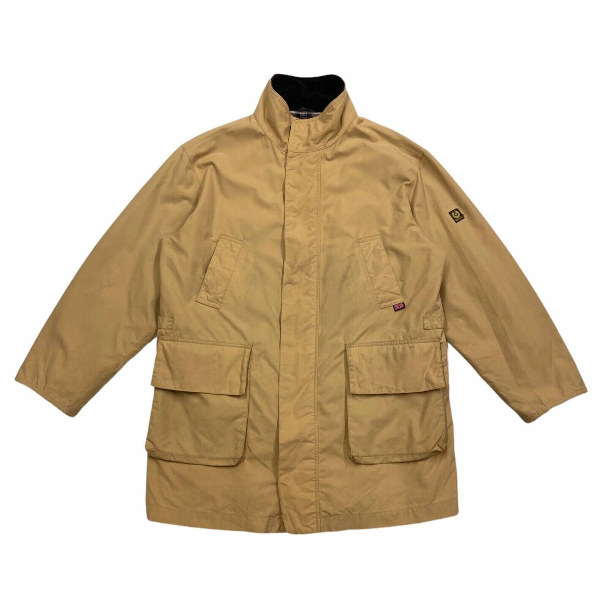 Belstaff Long Nylon Utility Coat Vintage High End Luxury Designer Beige VTG Graphic Tee – Aesthetic Look · Perfect For Daily Wear
