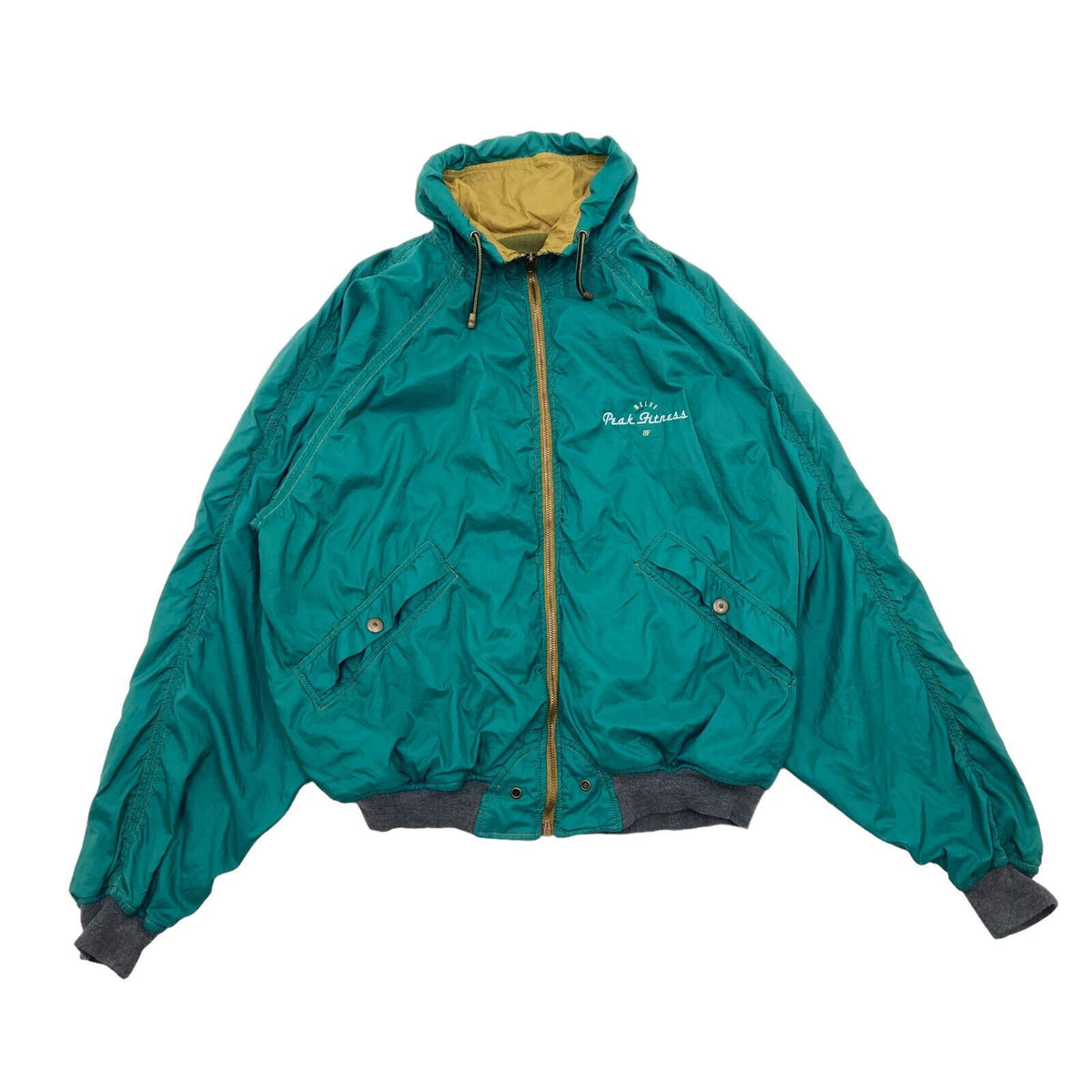 Belfe Peak Fitness Green Nylon Jacket Vintage High End Designer Activewear VTG Graphic Tee – Feel-Good Design · Perfect For Daily Wear