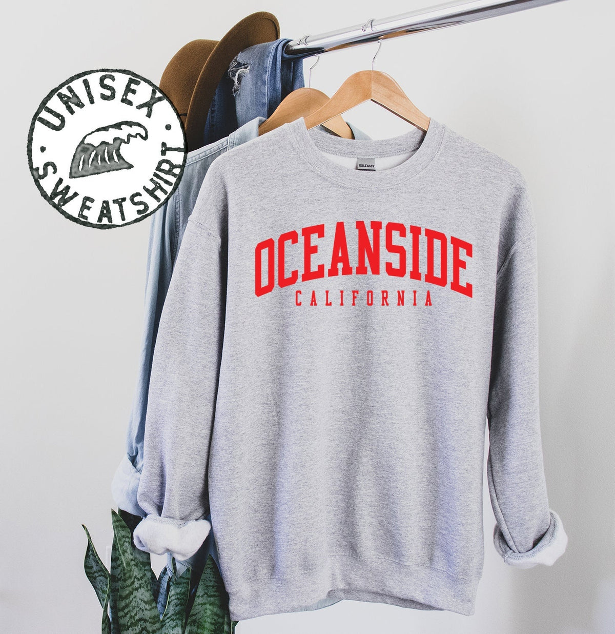 Oceanside Ca California Sweatshirt Gifts Crewneck Funny Sweater Shirt Jumper Men Women Him Her Sweatshirt – Soft Feel · Perfect For Daily Wear