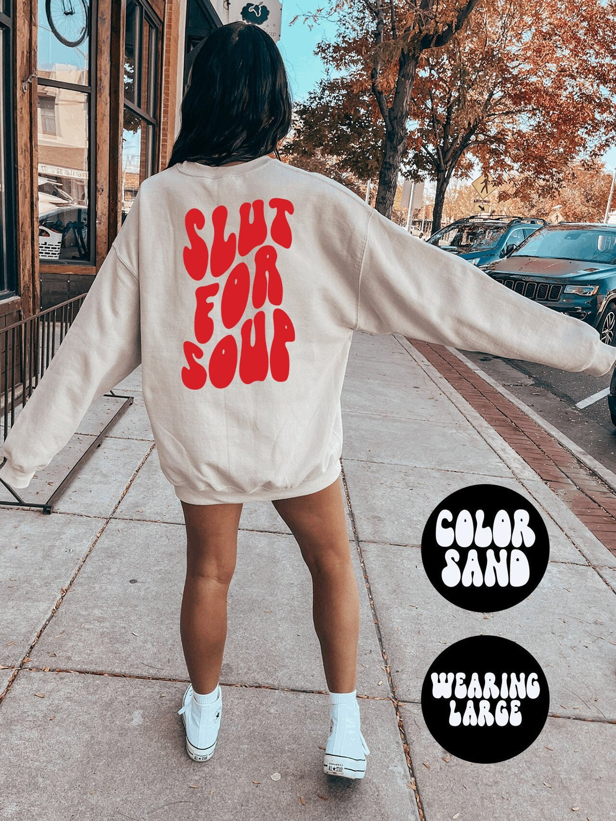 Soup BACK PRINT Sweatshirt Gifts Crewneck Funny Sweater Shirt Jumper Men Women Him Her Sweatshirt – Easygoing Wear · Must-Have Style