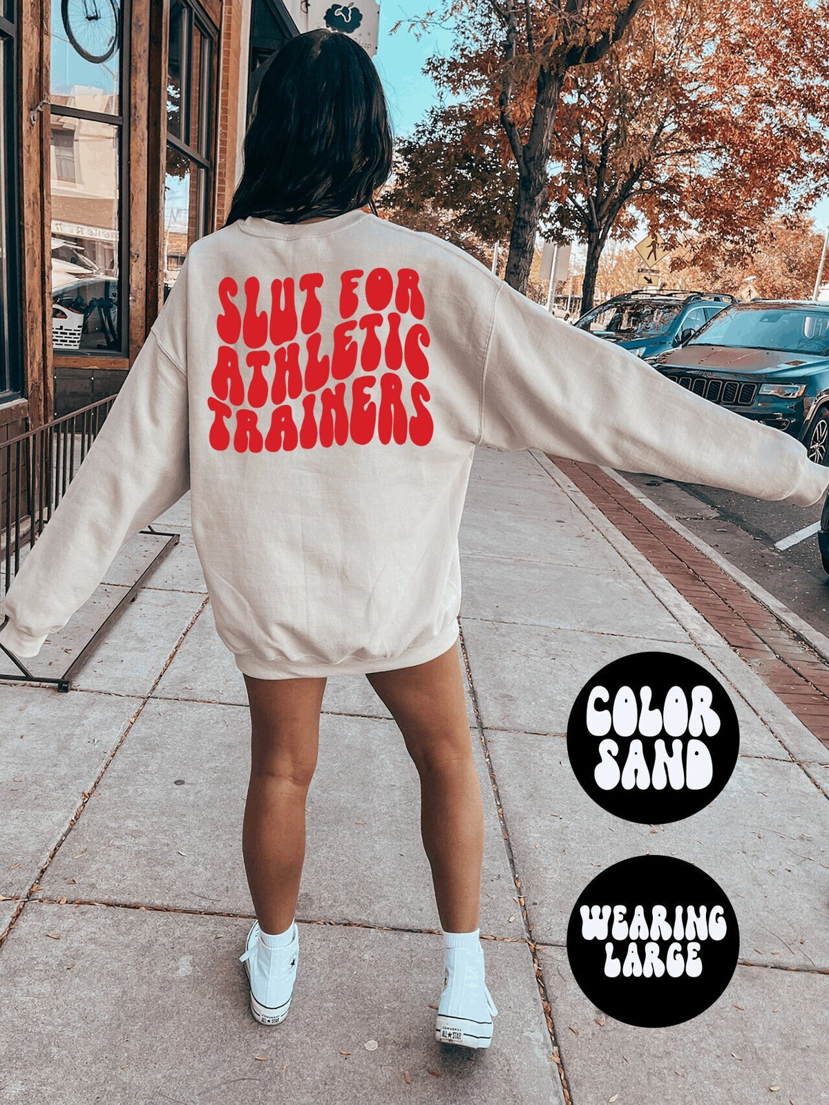 Athletic Trainer Wife Husband Girlfriend Boyfriend BACK PRINT Sweatshirt Gifts Crewneck Funny Sweater Shirt Jumper Men Women Him Her Sweatshirt – Feel-Good Design · Must-Have Style