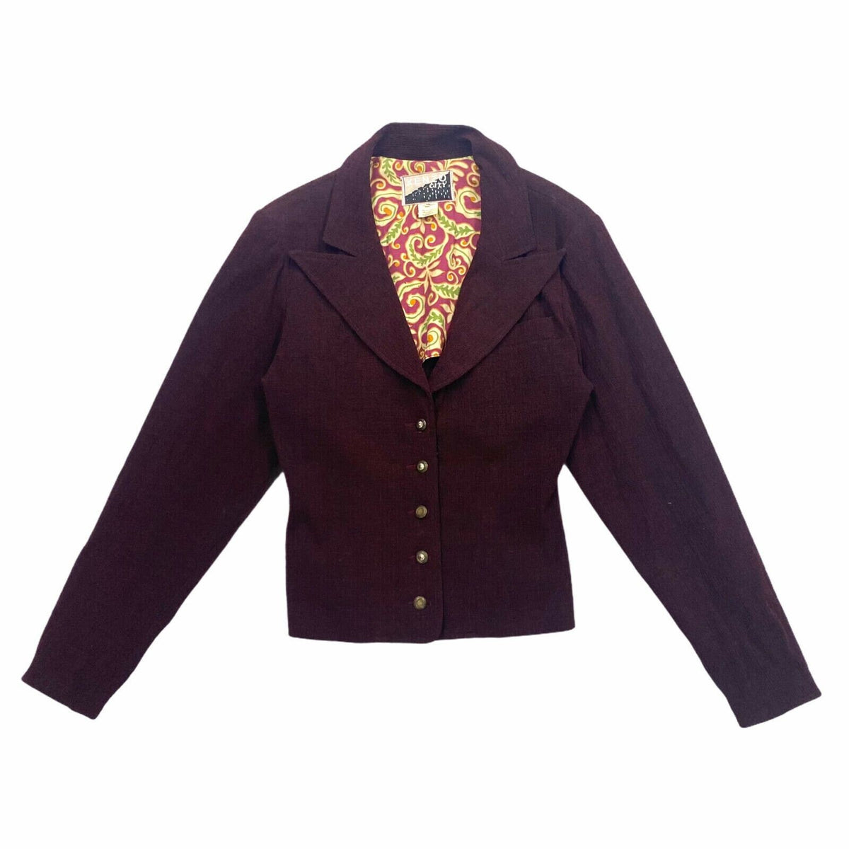 Kenzo City Women39s Blazer Jacket Vintage High End Designer Stretchy Wool Red Graphic Tee – Everyday Comfort · Must-Have Style