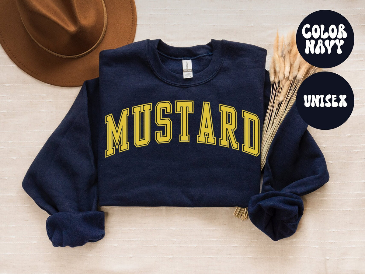 Mustard Sweatshirt Gifts Crewneck Funny Sweater Shirt Jumper Men Women Him Her Sweatshirt – Easygoing Wear · Perfect For Daily Wear