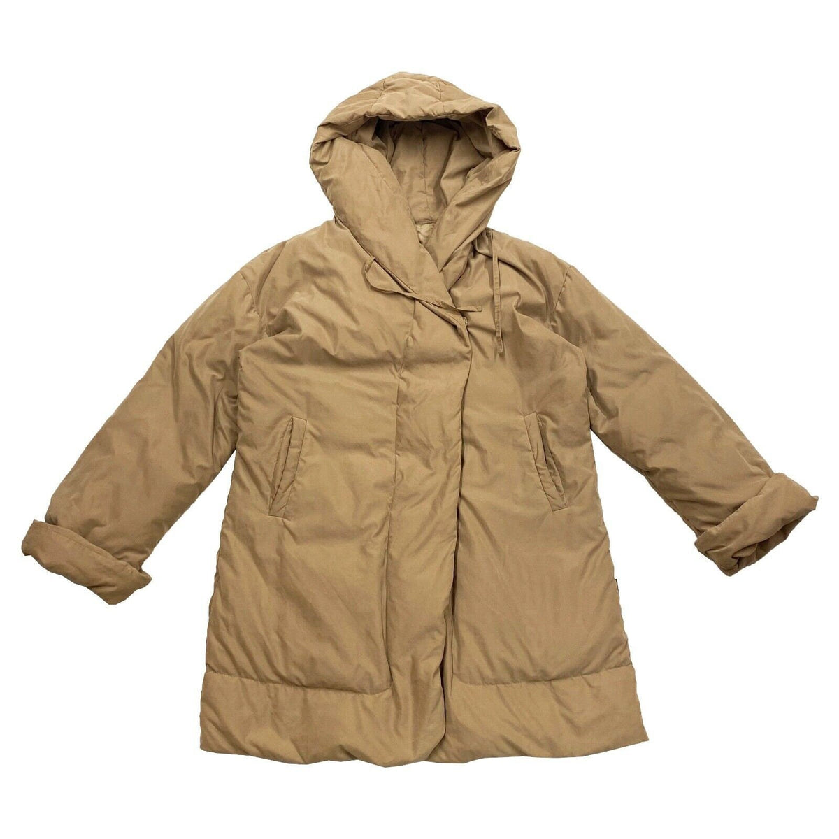 Moncler Down Puffer Coat Vintage High End Designer Padded Beige Hood Jacket Graphic Tee – Feel-Good Design · Perfect For Daily Wear