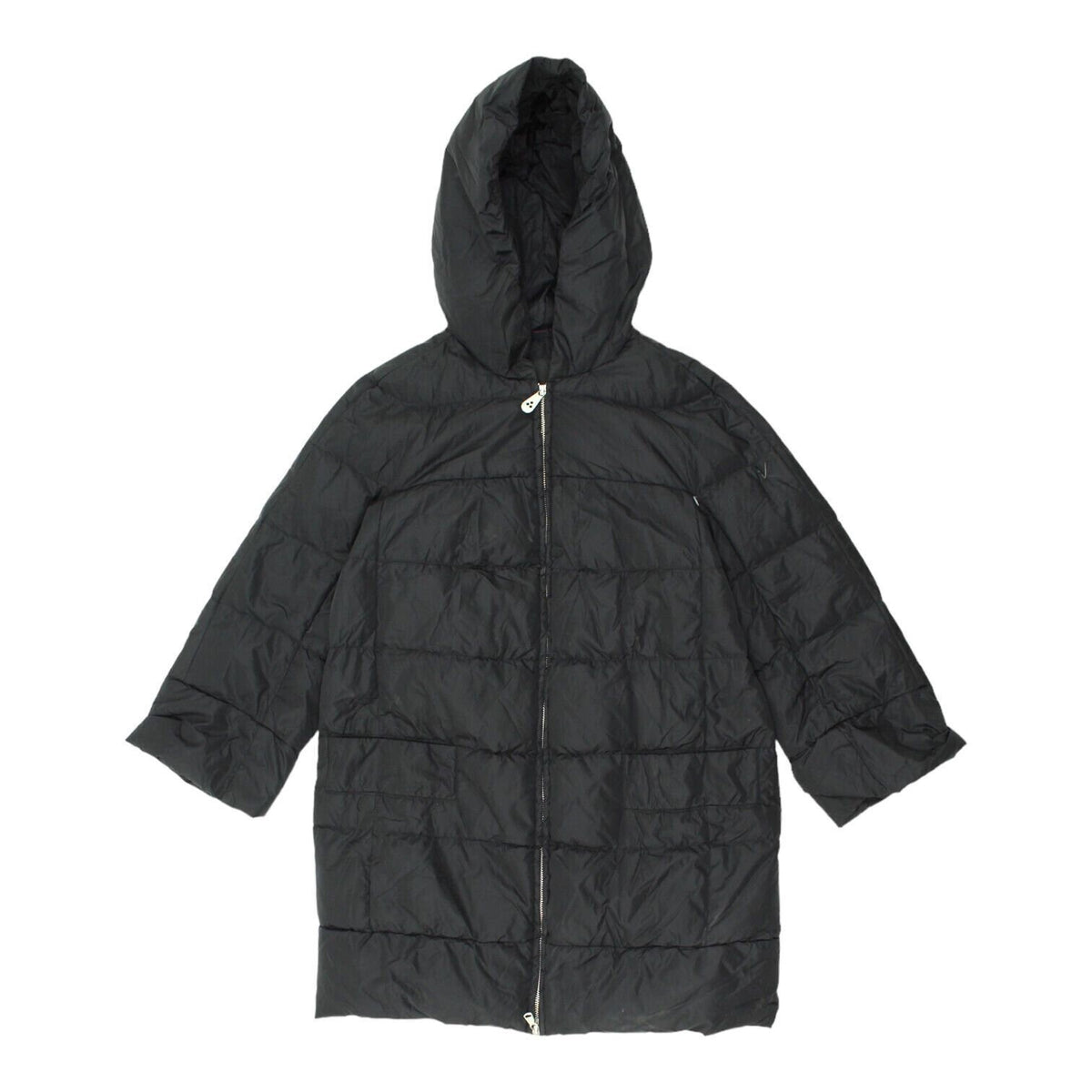 Peuterey Womens Long Black Padded Hoodie Jacket Vintage High End Designer VTG Hoodie – Aesthetic Look · Great Gift For Fans