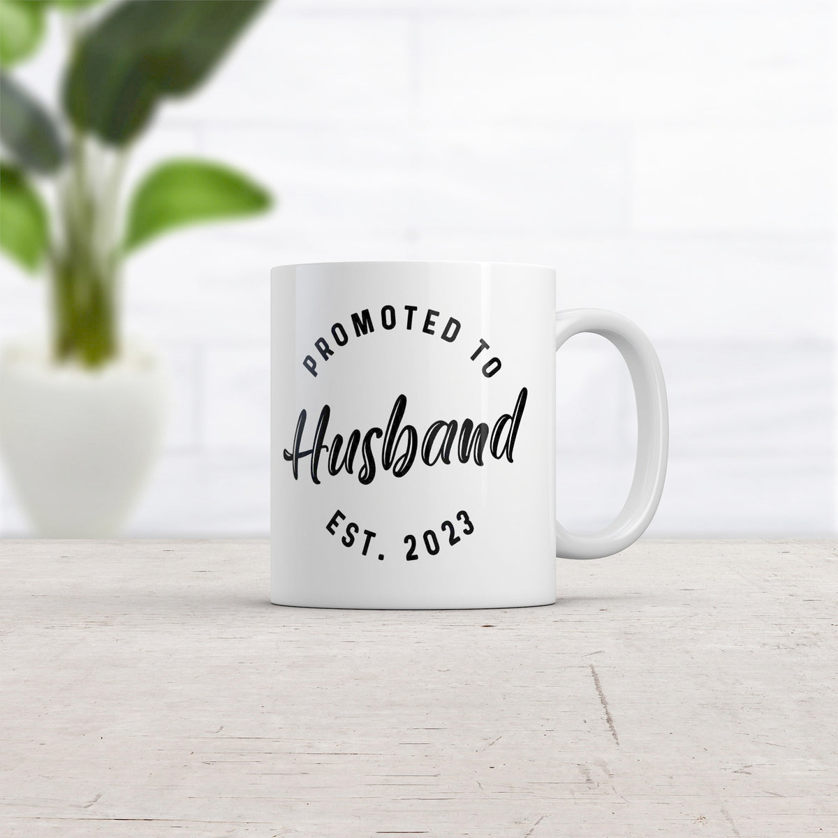 Funny Husband Coffee Mug Groom Gifts Funny Work Mug Father39s Day Mug Coffee Mug For Groom Promoted to Husband Est 2023 Wedding Gifts Graphic Tee – Fan Favorite · Great Gift For Fans