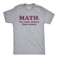 Geeky Shirts Nerdy TShirts Math The Only Subject That Counts Maths Shirt Maths Student Shirt Funny Teacher Shirt Math Joke Shirts Graphic Tee – Feel-Good Design · Perfect For Daily Wear
