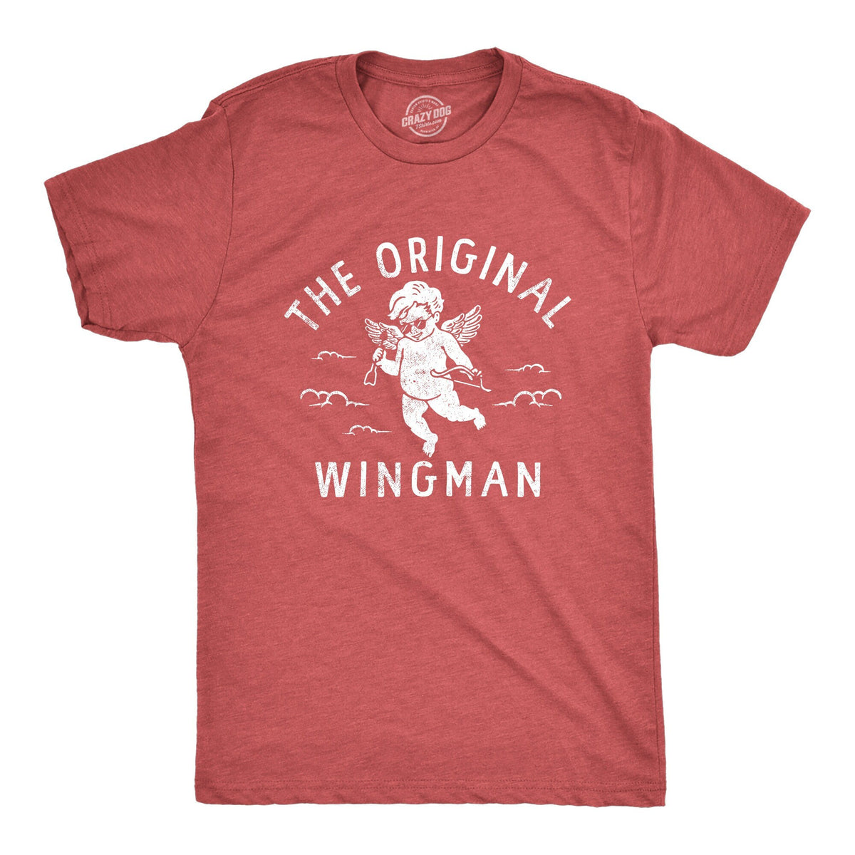 Valentines Heart Shirt Mens The Original Wingman Cupid Arrow Cupid Shirts Anniversary Big Love Shirts Guys Valentines Day Unisex Graphic Tee – Everyday Comfort · High-Quality Print