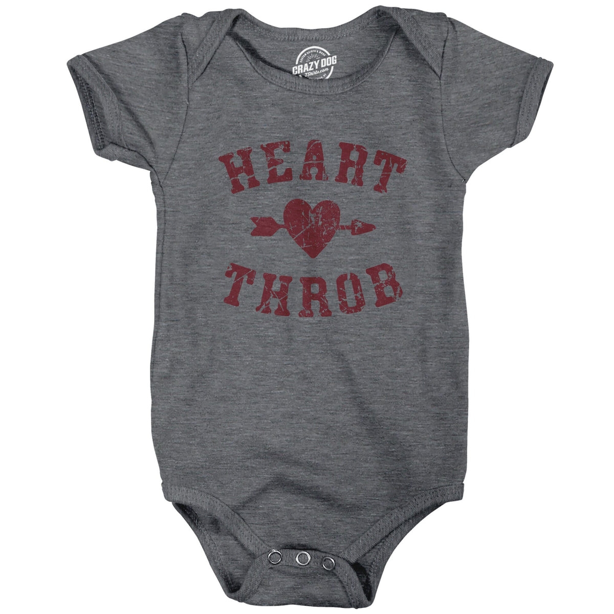 Heart Throb Valentine39s Day Funny Baby Clothes Baby Creeper Rompers With Sayings Cute Romper Funny Romper Funny Food Baby Clothes Graphic Tee – Cozy Vibes · Trending Graphic Apparel