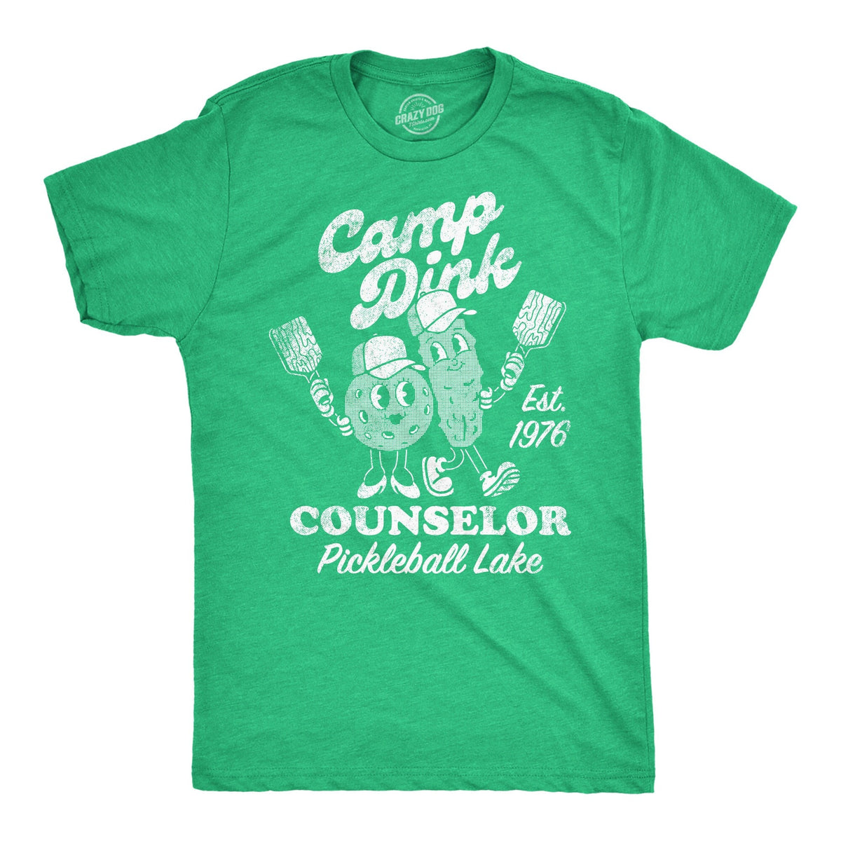 Camp Dink Counselor Pickleball Shirts Sports Shirt Men Funny Mens Shirt Funny T Shirt Pickleball Lover Gifts Gifts For Dad Retirement Graphic Tee – Soft Feel · Great Gift For Fans