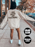 Kinesiology Kinesiologist Iced Coffee BACK PRINT Sweatshirt Gifts Crewneck Funny Sweater Shirt Jumper Men Women Him Her Sweatshirt – Bold Style · High-Quality Print