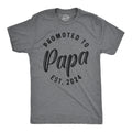 Promoted to PAPA Est 2024 Shirt Mens Funny Shirt Tee For Dad Fathers Day Gift Best Grandpa Shirt New Year Gramps Shirt Grandpa Shirts Graphic Tee – Premium Graphic · Perfect For Daily Wear