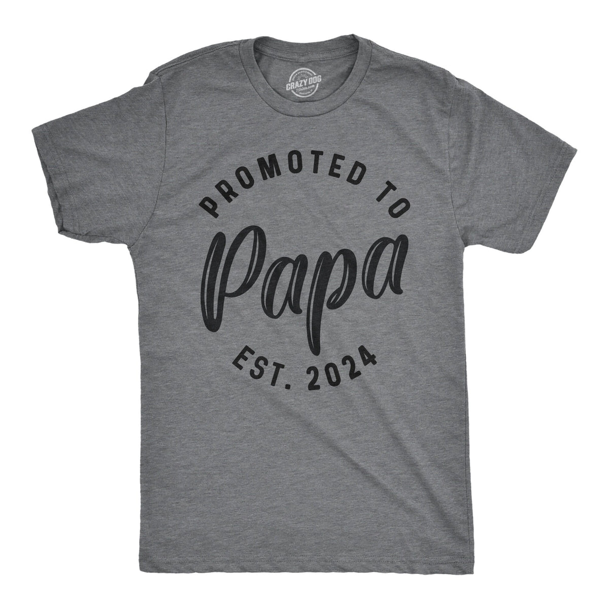 Promoted to PAPA Est 2024 Shirt Mens Funny Shirt Tee For Dad Fathers Day Gift Best Grandpa Shirt New Year Gramps Shirt Grandpa Shirts Graphic Tee – Premium Graphic · Perfect For Daily Wear