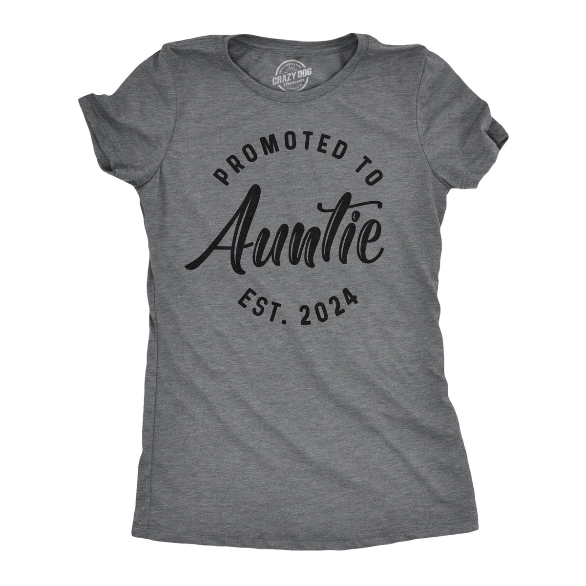 Promoted To Auntie 2024 Funny Aunt Shirt Gift For Aunt Auntie Tees Funny Shirt For Women Aunt Shirt Funny Cute Gifts For Aunts Graphic Tee – Bold Style · Perfect For Daily Wear