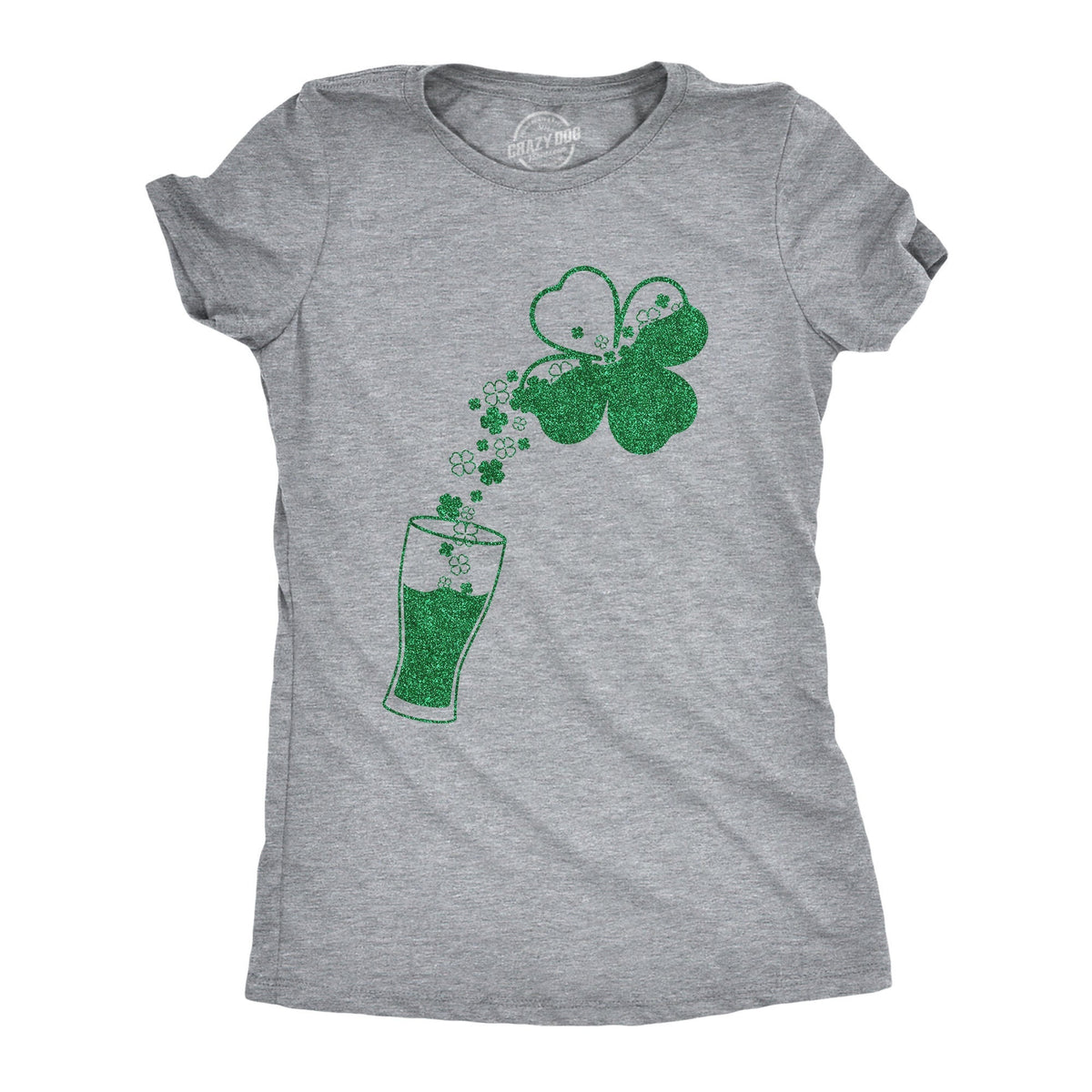 Glitter Pouring Beer Green GLITTER Shamrock Shirt Women Shenanigan Shirt Lucky Irish shirt Luck Of The Irish Ireland Clover Shirt Graphic Tee – Warm & Stylish · Perfect For Daily Wear