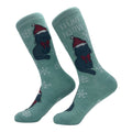 Christmas Socks Womens Socks Feline Festive Socks Feeling Festive Cat Christmas Socks Cute Cat In A Santa Santa Hat Snowflakes Graphic Tee – Everyday Comfort · High-Quality Print