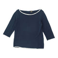Paul Shark Womens 34 Sleeve Navy Blue Knit Top Vintage High End Designer Graphic Tee – Cozy Vibes · Must-Have Style