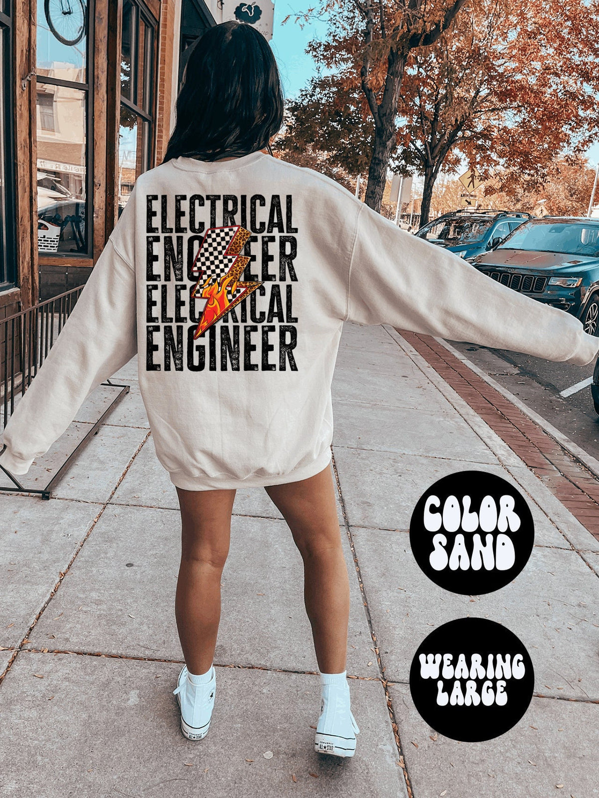 Electrical Engineer Engineering Graduation Student BACK PRINT Sweatshirt Gifts Crewneck Funny Sweater Shirt Jumper Men Women Him Her Sweatshirt – Aesthetic Look · Perfect For Daily Wear