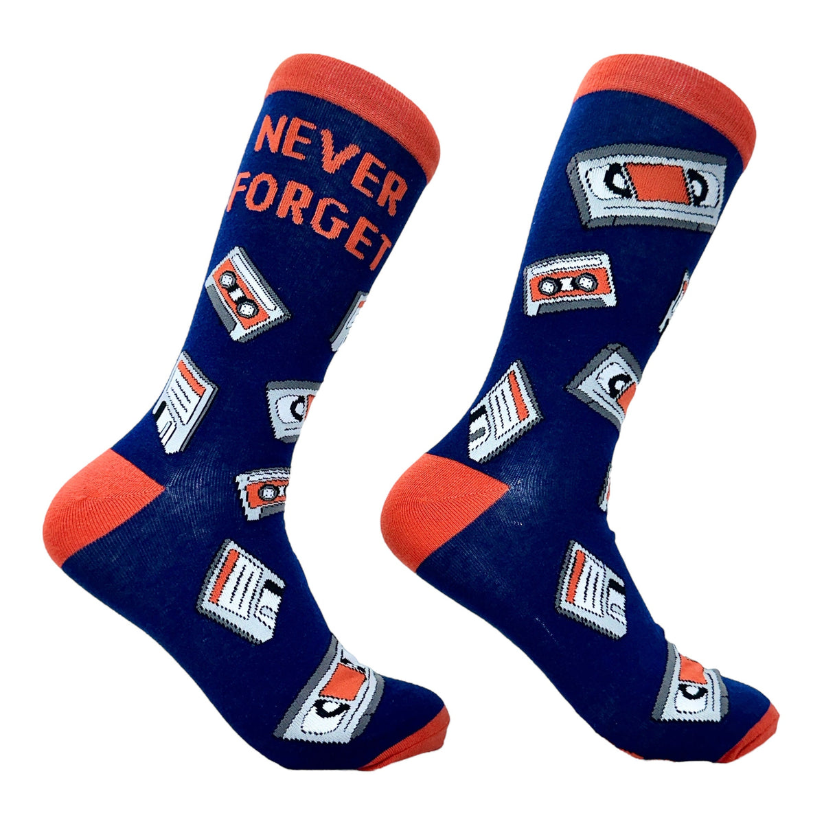 Never Forget Me Floppy Disk Cassette Tape Funny Dad Socks Dad Gifts Under 20 199039s Baby 198039s Baby Video Tape Millennial Gen X Graphic Tee – Premium Graphic · Top Pick For Any Outfit