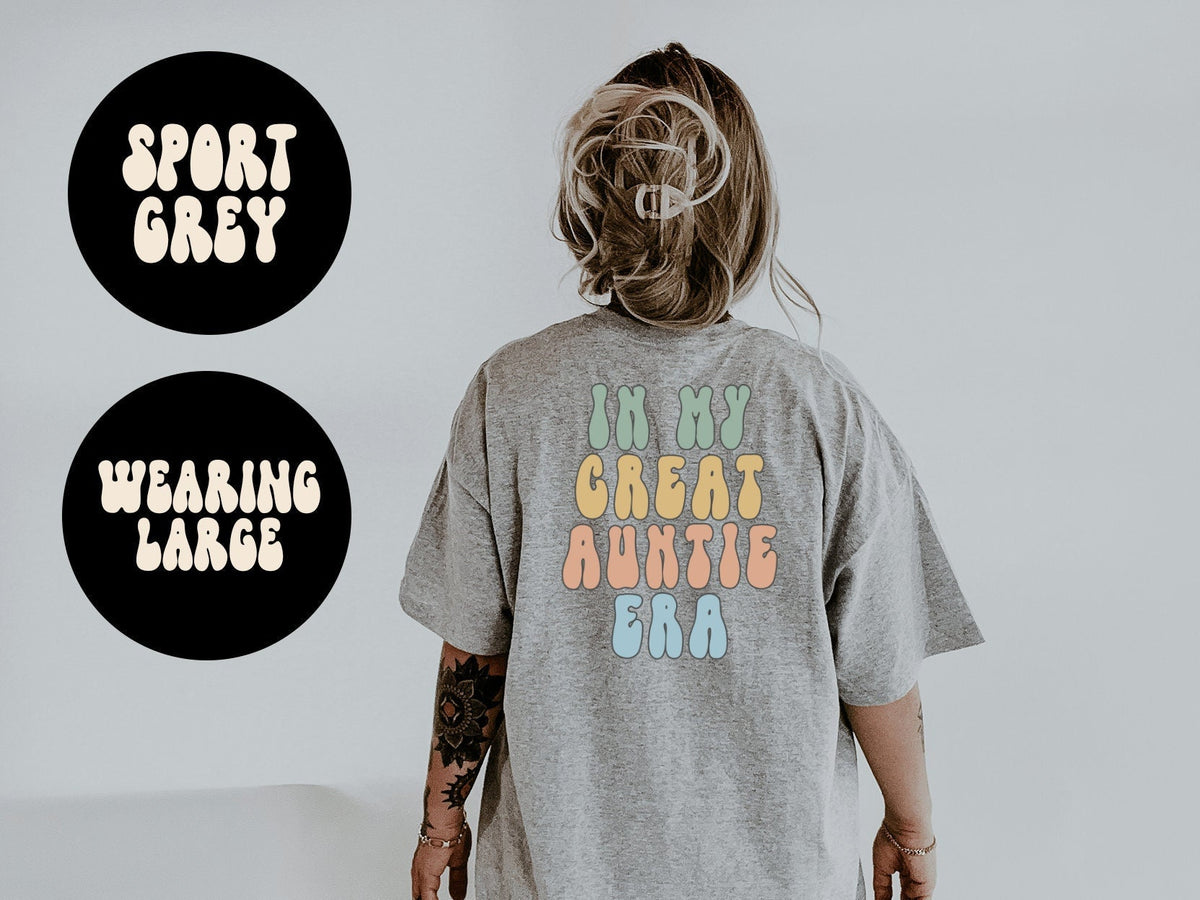 Great Auntie Era Favorite Aunt from Niece BACK PRINT Shirt Gifts Tshirt Tees TShirt Unisex Funny Graphic Tee – Everyday Comfort · Trending Graphic Apparel