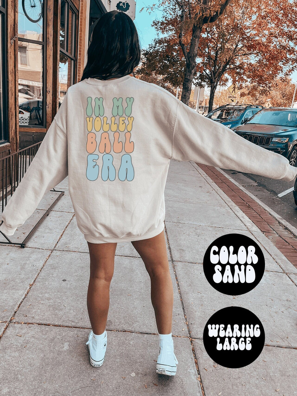 Volleyball Era Mom Setter BACK PRINT Sweatshirt Gifts Crewneck Funny Sweater Shirt Jumper Men Women Him Her Sweatshirt – Aesthetic Look · Perfect For Daily Wear