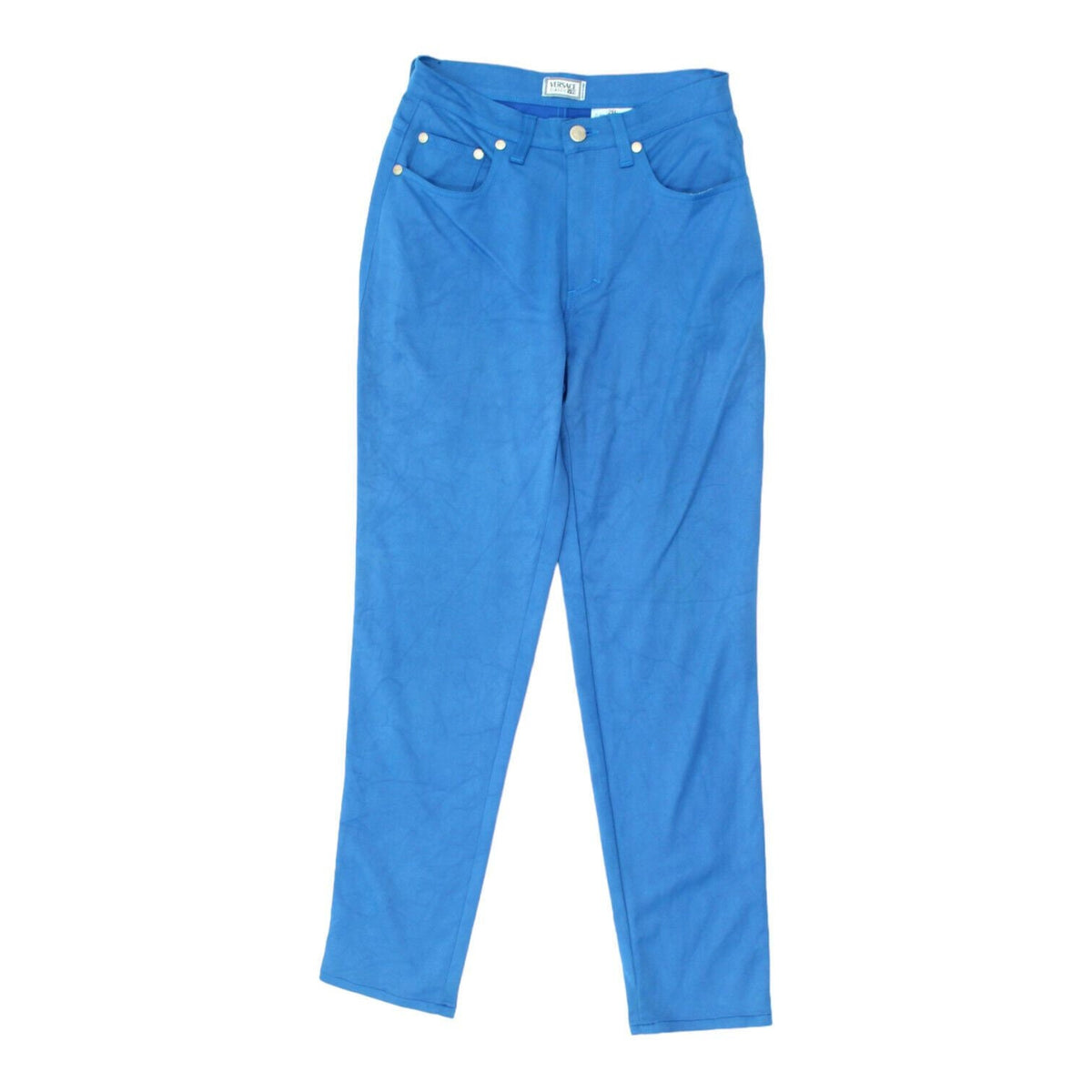 Versace Classic V2 Womens Blue Skinny Trousers Vintage High End Designer VTG Graphic Tee – Soft Feel · Must-Have Style