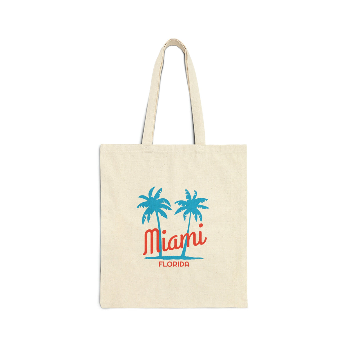 Miami Florida Cotton Canvas Miami Tote Bag Personalization Available Tote Bag – Easygoing Wear · Great Gift For Fans