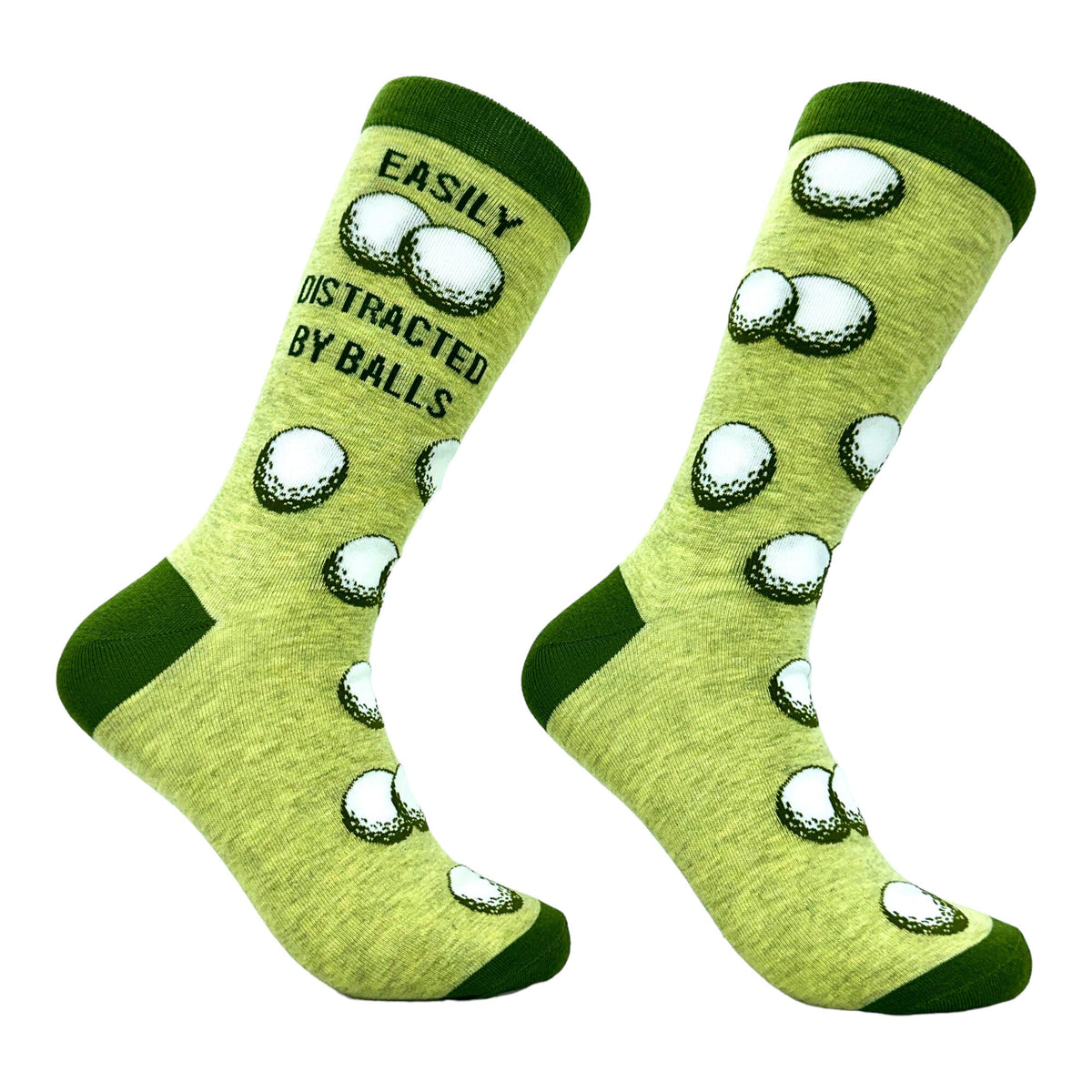Easily Distracted By Balls Golf Balls Golf Course Mens Socks Funny Dad Socks Golf Socks Golfing Gifts Guys Gifts Under 20 Mens Socks Graphic Tee – Feel-Good Design · Top Pick For Any Outfit