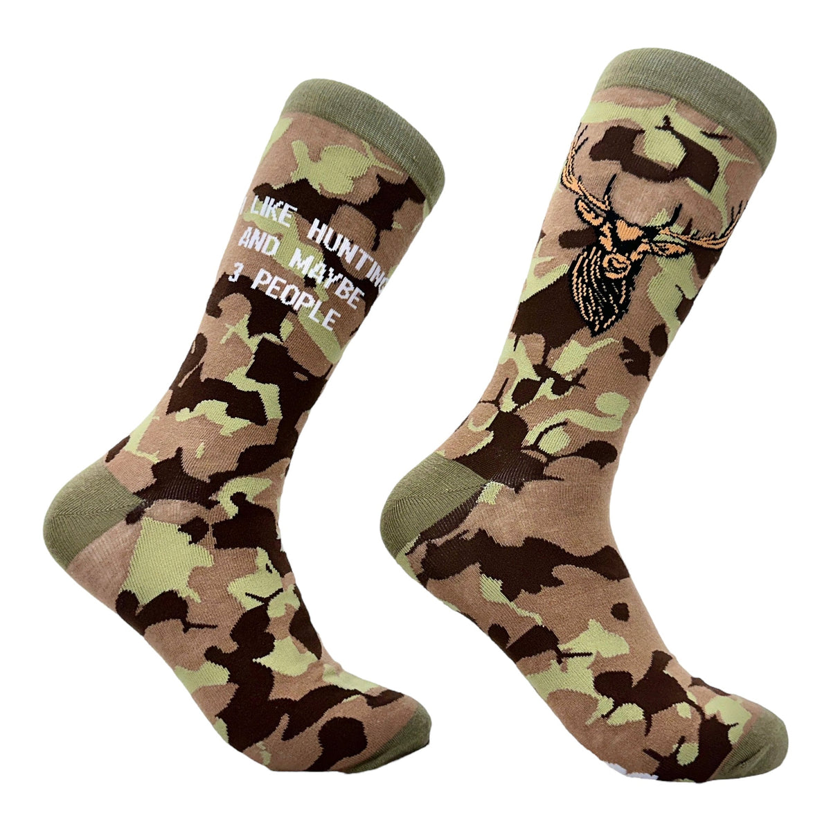 I Like Hunting and Maybe 3 People Socks Camo Socks Funny Dad Socks Hunting Socks Hunter Gifts Gifts Under 20 Deer Socks Fast Food Graphic Tee – Bold Style · Trending Graphic Apparel
