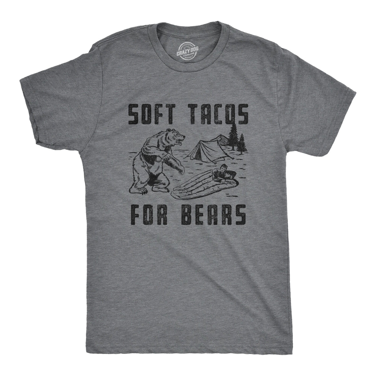 Soft Tacos For Bears Cinco De Mayo Tacos Shirt Camping Gear Camping Gift Mens Camping T Shirt I Hate Camping Bear Shirts Funny Shirt Graphic Tee – Premium Graphic · Great Gift For Fans