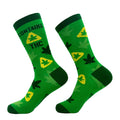 Funny Weed Socks Contains THC Funny Groomsmen Smoker Socks Funky Socks 420 Socks Cannabis Socks Funny Mens Socks Funny Pot Socks Graphic Tee – Fan Favorite · Perfect For Daily Wear