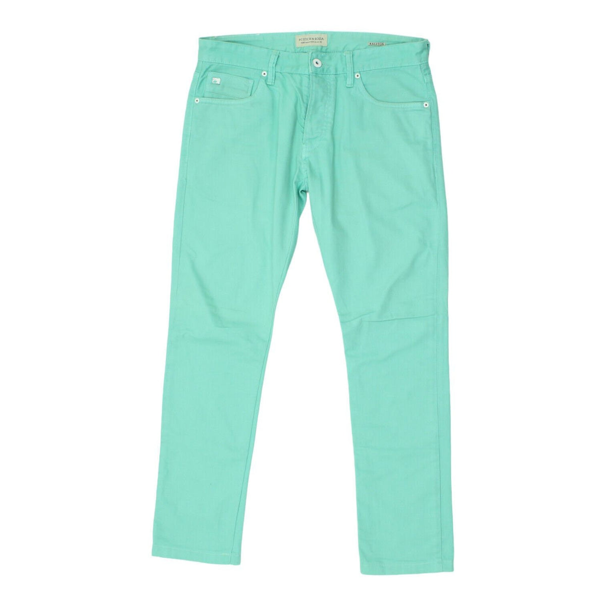 Scotch Soda Mens Mint Green Tapered Jeans Vintage High End Designer Denim Graphic Tee – Bold Style · Perfect For Daily Wear
