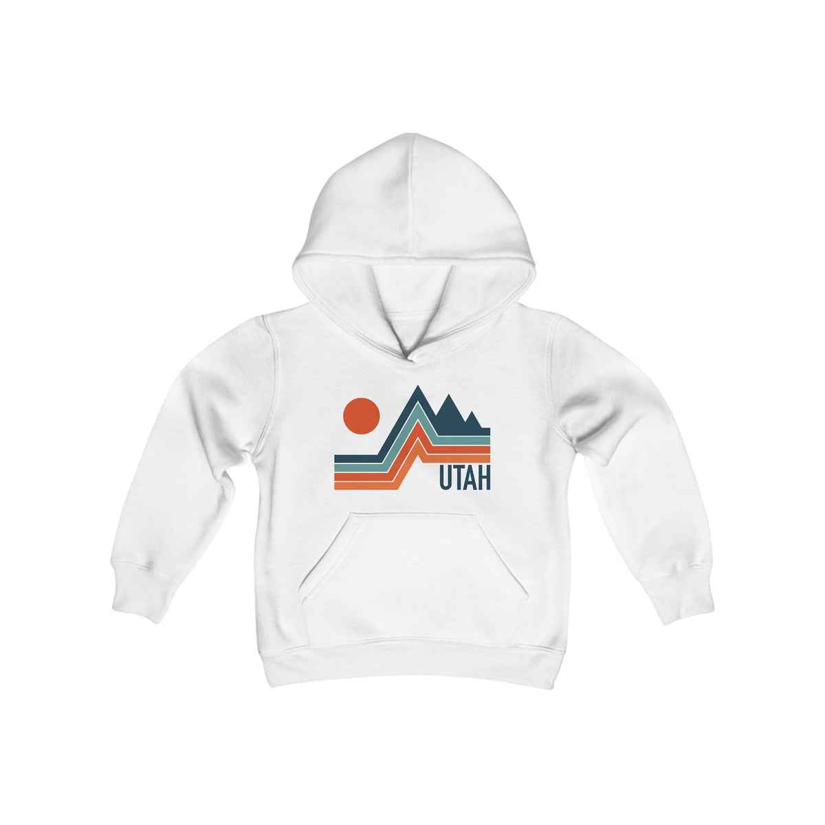 Utah Youth Hoodie Retro Mountain Utah Youth Sweatshirt Personalization Available Hoodie – Warm & Stylish · Top Pick For Any Outfit