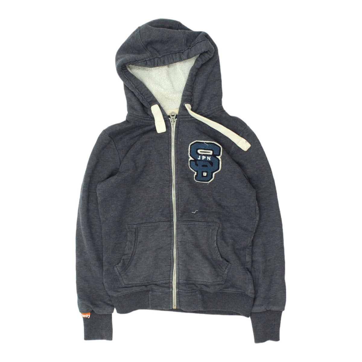 Superdry Japan Womens Grey Zip Up Winter Hoodie Vintage Designer Hoody VTG Hoodie – Fan Favorite · Great Gift For Fans