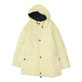 Belfe Mens Beige Hooded Quilted Long Jacket Vintage High End Designer Coat VTG Graphic Tee – Bold Style · High-Quality Print