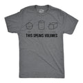 Geeky Shirts Nerdy TShirts This Speaks Volumes Geometry Teacher Maths Shirt Maths Student Shirt Funny Teacher Shirt Math Joke Shirts Graphic Tee – Easygoing Wear · Perfect For Daily Wear