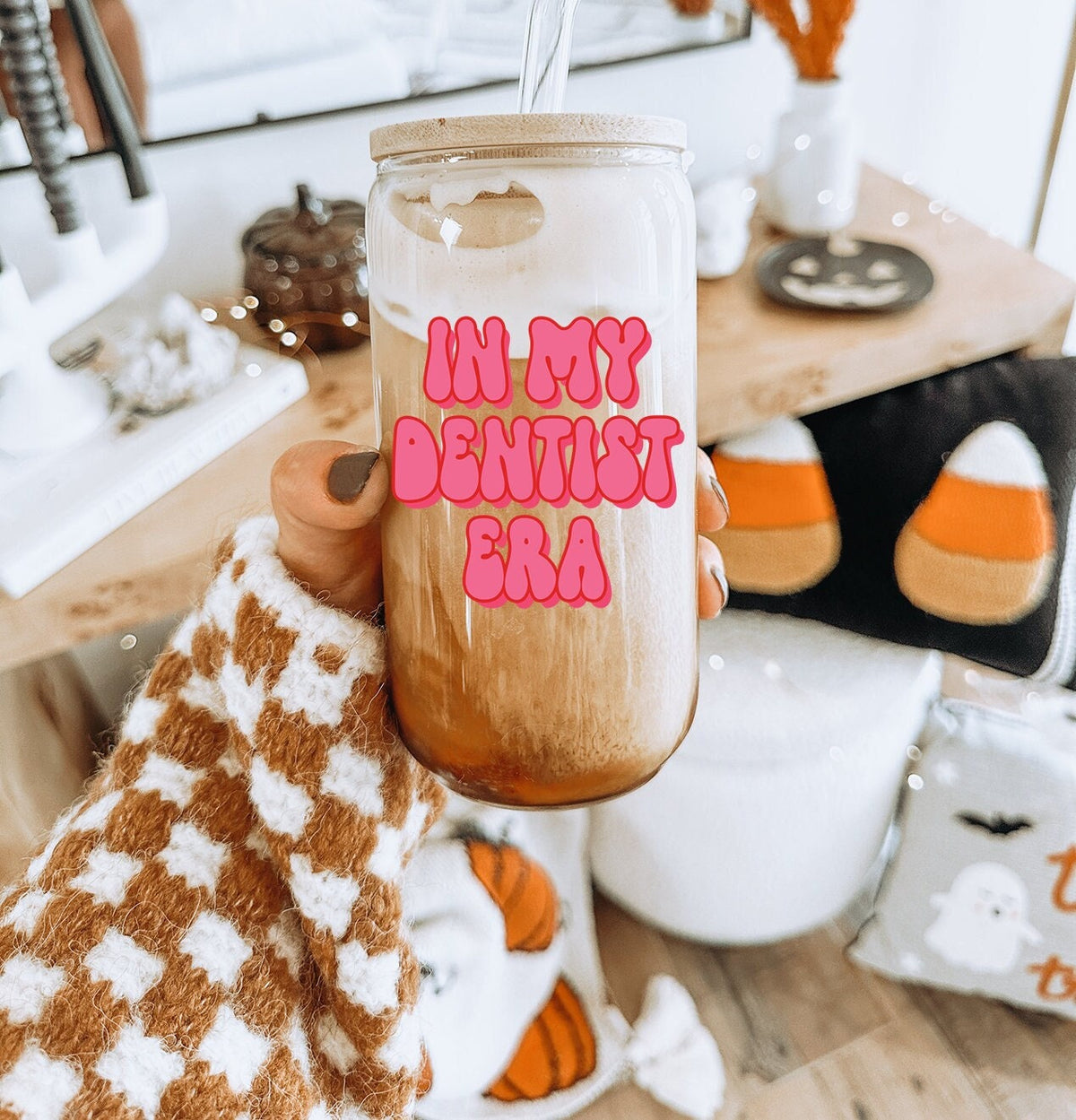 Dentist Dental School Student Future Graduation Glass Tumbler Gifts Reusable Cup For Her Friend Bamboo Lid Straw Iced Coffee Soda Can Graphic Tee – Feel-Good Design · Must-Have Style
