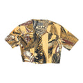 Ferre Jeans Womens All Over Print Short Sleeve Cropped Shirt Vintage Designer Graphic Tee – Aesthetic Look · High-Quality Print