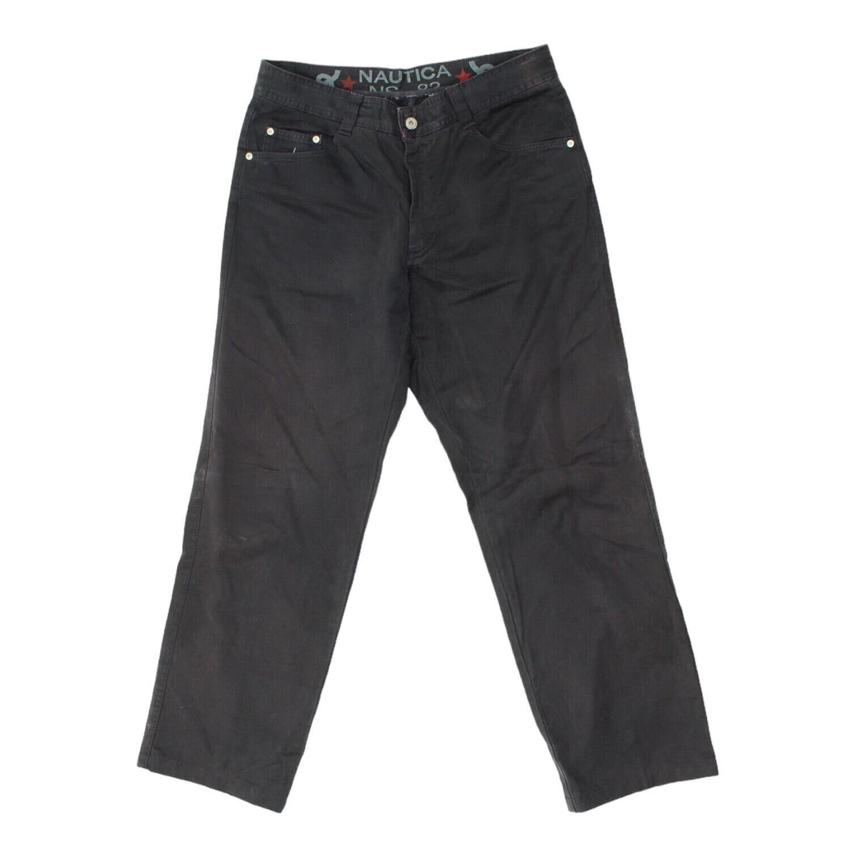 Nautica Mens Dark Navy Blue Chino Trousers Vintage Casual Designer Jeans VTG Graphic Tee – Aesthetic Look · Trending Graphic Apparel