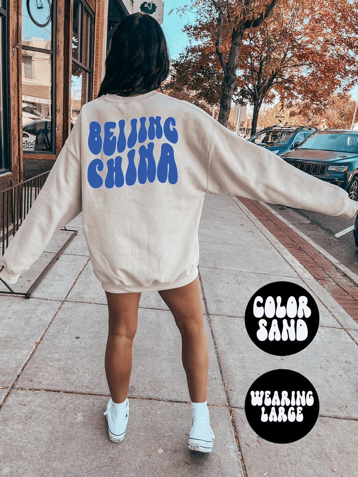 Beijing China BACK PRINT Sweatshirt Gifts Crewneck Funny Sweater Shirt Jumper Men Women Him Her Sweatshirt – Aesthetic Look · Must-Have Style