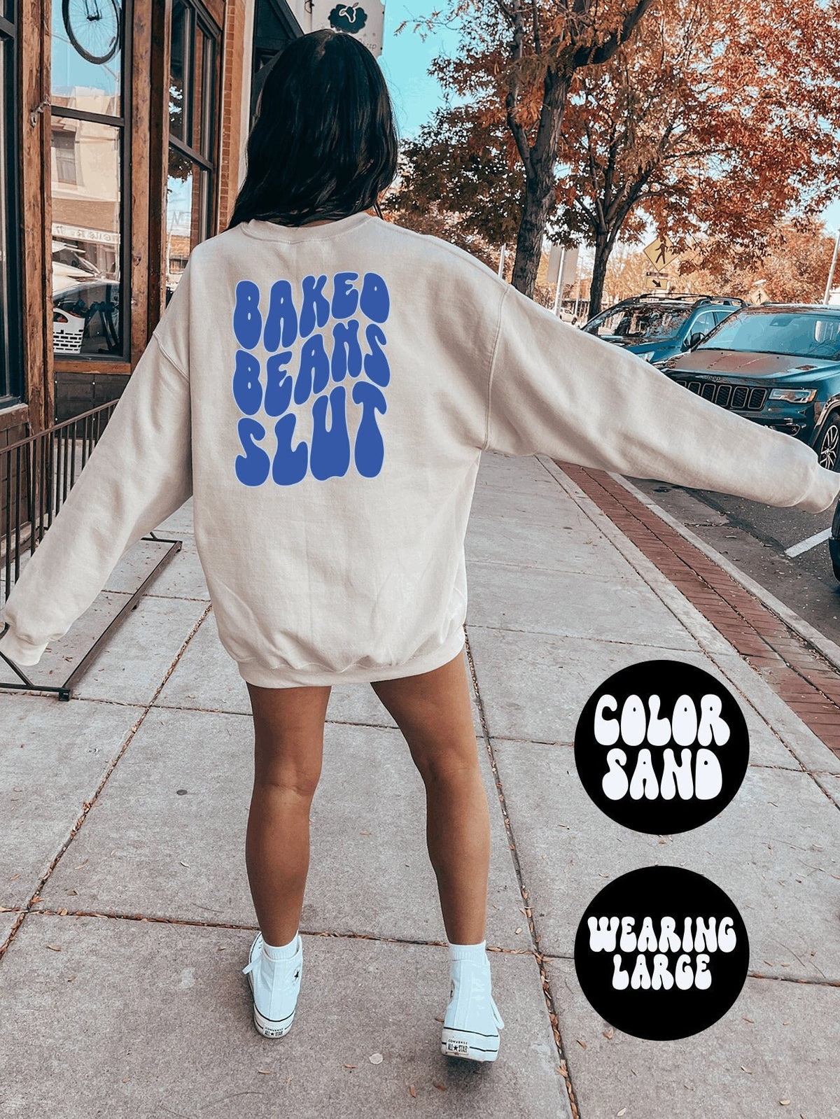 Baked Beans BACK PRINT Sweatshirt Gifts Crewneck Funny Sweater Shirt Jumper Men Women Him Her Sweatshirt – Soft Feel · Must-Have Style