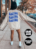 Boston BACK PRINT Sweatshirt Gifts Crewneck Funny Sweater Shirt Jumper Men Women Him Her Sweatshirt – Soft Feel · Top Pick For Any Outfit