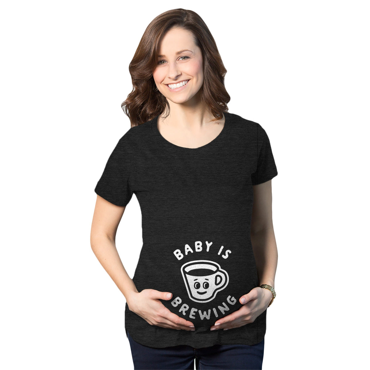 Baby Brewing Shirt Funny Pregnancy Announcement Shirt Funny Maternity Shirt Funny Pregnant Shirt Baby Announcement Shirt Coffee Mug Graphic Tee – Cozy Vibes · Top Pick For Any Outfit