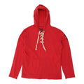 Dekker Mens Red Lace Fastening Pullover Hoodie Vintage Casual Designer Hoody Hoodie – Soft Feel · High-Quality Print