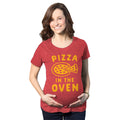 Pizza In The Oven Maternity Pizza Pregnancy Shirt Funny Pregnant Shirt Baby Announcement Shirt Pregnant Top Preggers Foodie Pregnancy Graphic Tee – Soft Feel · Perfect For Daily Wear