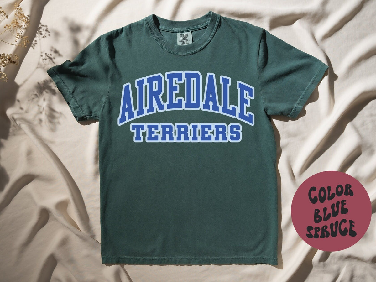 Airedale Terrier Dog Mom Shirt Gifts COMFORT COLORS Tshirt Crew Neck Tee Crewneck Short Sleeve Men Women Graphic Tee – Cozy Vibes · Top Pick For Any Outfit
