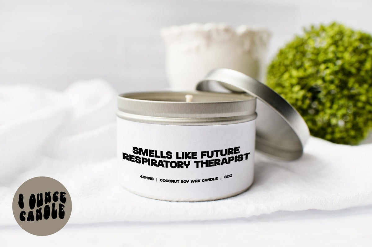 Respiratory Therapist RT Future Student Candle Gifts Tin Coconut Soy Wax Scented Aromatherapy Vanilla Coffee Home Office Decor Graphic Tee – Soft Feel · Perfect For Daily Wear