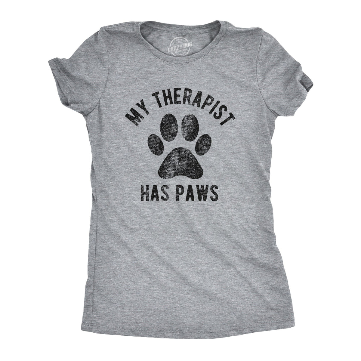 Love Dog Shirt Paw Print Shirt Dog Paw Shirt Dog Owners Gifts Funny Dog Shirt Cat Shirts Cat Mom Shirts My Therapist Has Paws Graphic Tee – Feel-Good Design · Perfect For Daily Wear