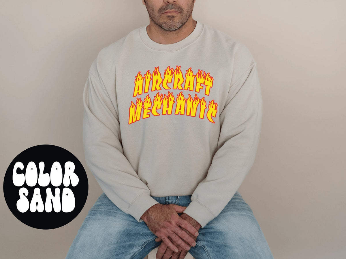 Aircraft Mechanic Grad Graduation Sweatshirt Gifts Crewneck Funny Sweater Shirt Jumper Men Women Him Her Sweatshirt – Soft Feel · High-Quality Print
